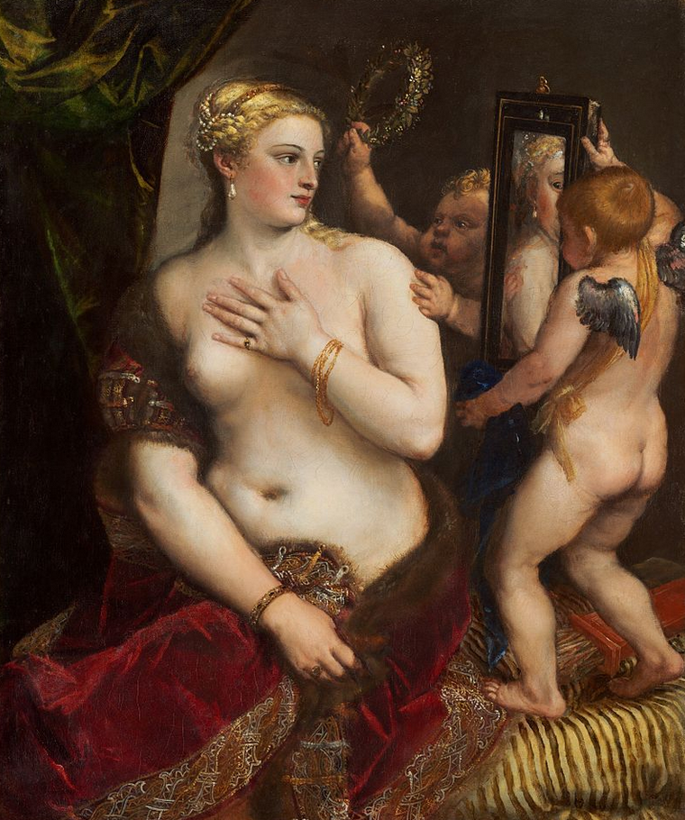 Venere allo specchio di Tiziano Vecellio